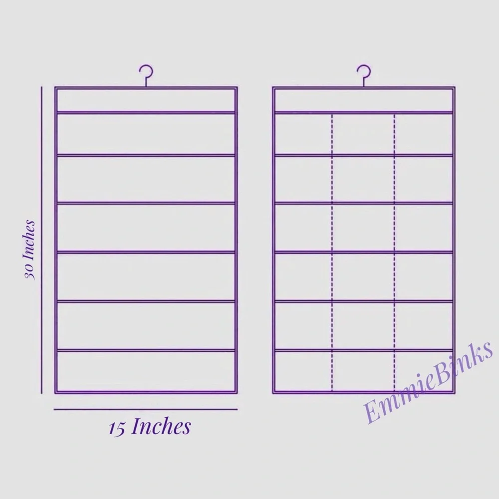 New Hanging Underwear & Sock Closet Organizer / Hanging Closet Hanger